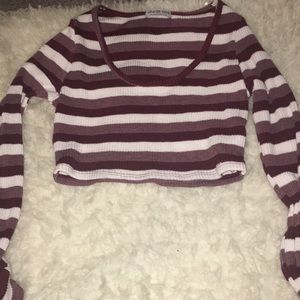 stripe crop top